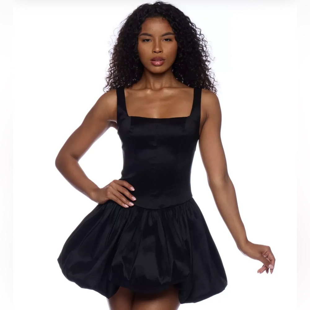 Alex & Sophia Bubble Hem Mini Dress NWT